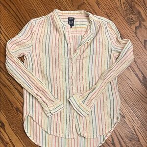 GAP Multicolor Striped Gauze Shirt-S